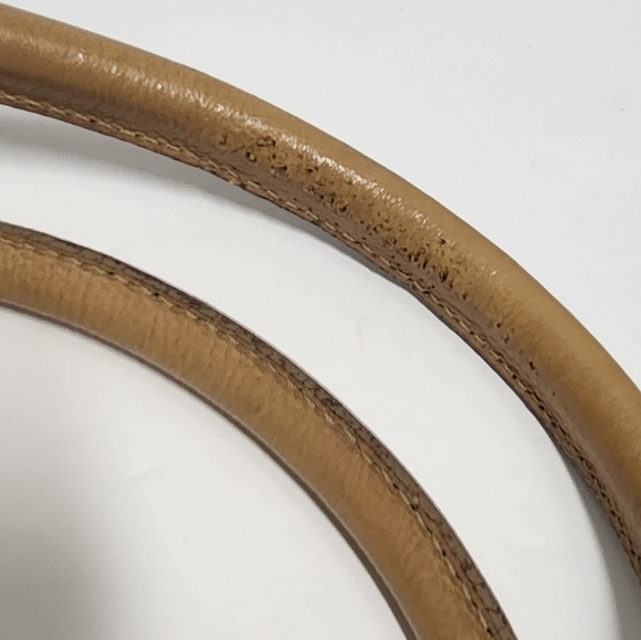 Burberry Tan Neutral Leather with interior Burberry Novacheck Pattern - Picture 10 of 14